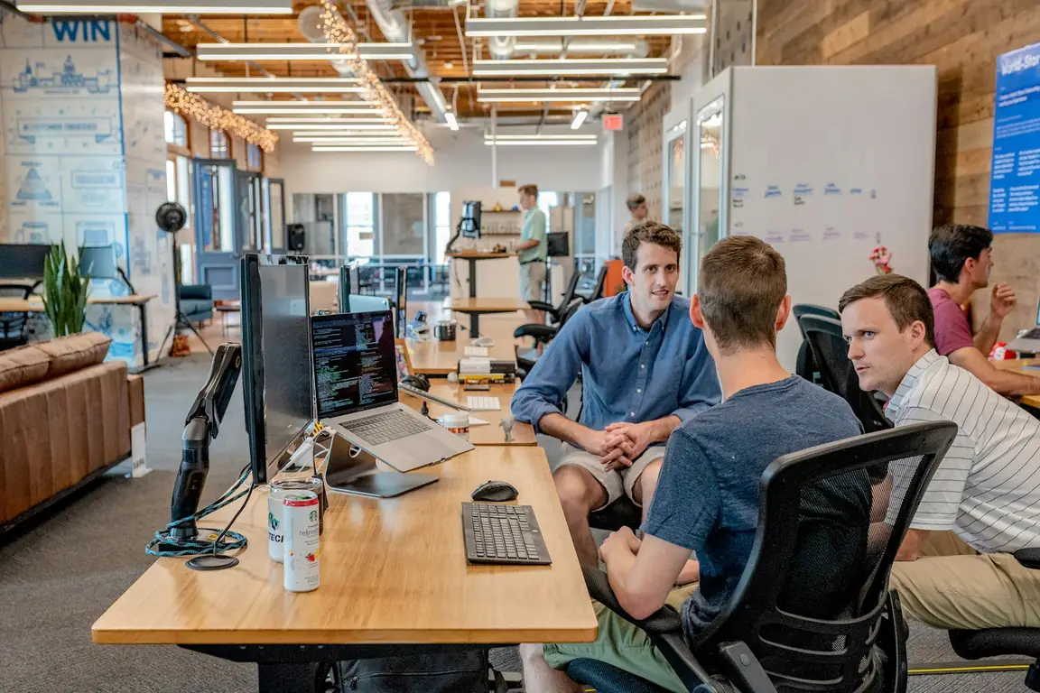 Technology team in a working session