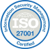 ISO 27001 certification badge highlighting Databrain’s commitment to information security management